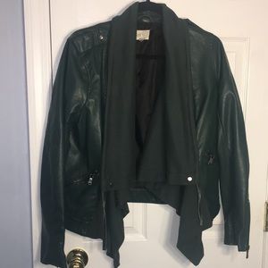 Faux Leather Motorcycle Jacket